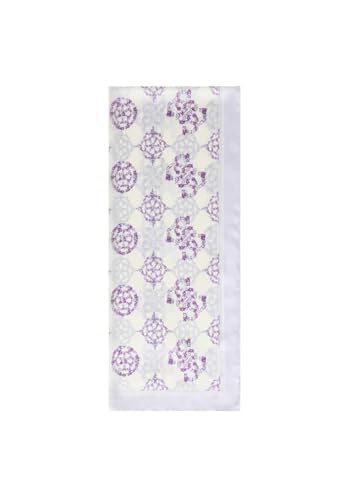Écharpe lilas GUESS motif pivoine florale : texture fluide et finitions premium AW5490POL03
