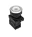 S3PF-P3W2AD, Illuminated Push Button (Flush), ?30, White, 2 Normal Open, LED 12-30VDC/AC