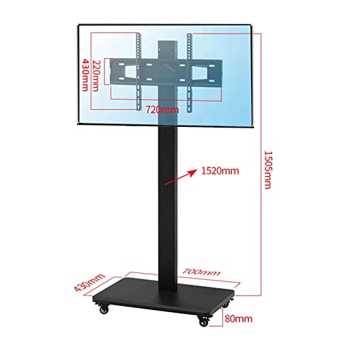 Soporte Universal para TV Rotatorio con Ruedas para 32-65" miniatura 3