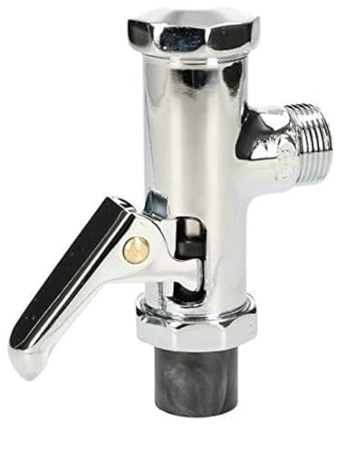 KOTARBAU WC-Druckspüler Chrom Auslösung Mechanisch Armatur WC-Spüler Rostfrei WC-Spülarmatur Toilette Hebel Druckspüler-WC Einfache Montage