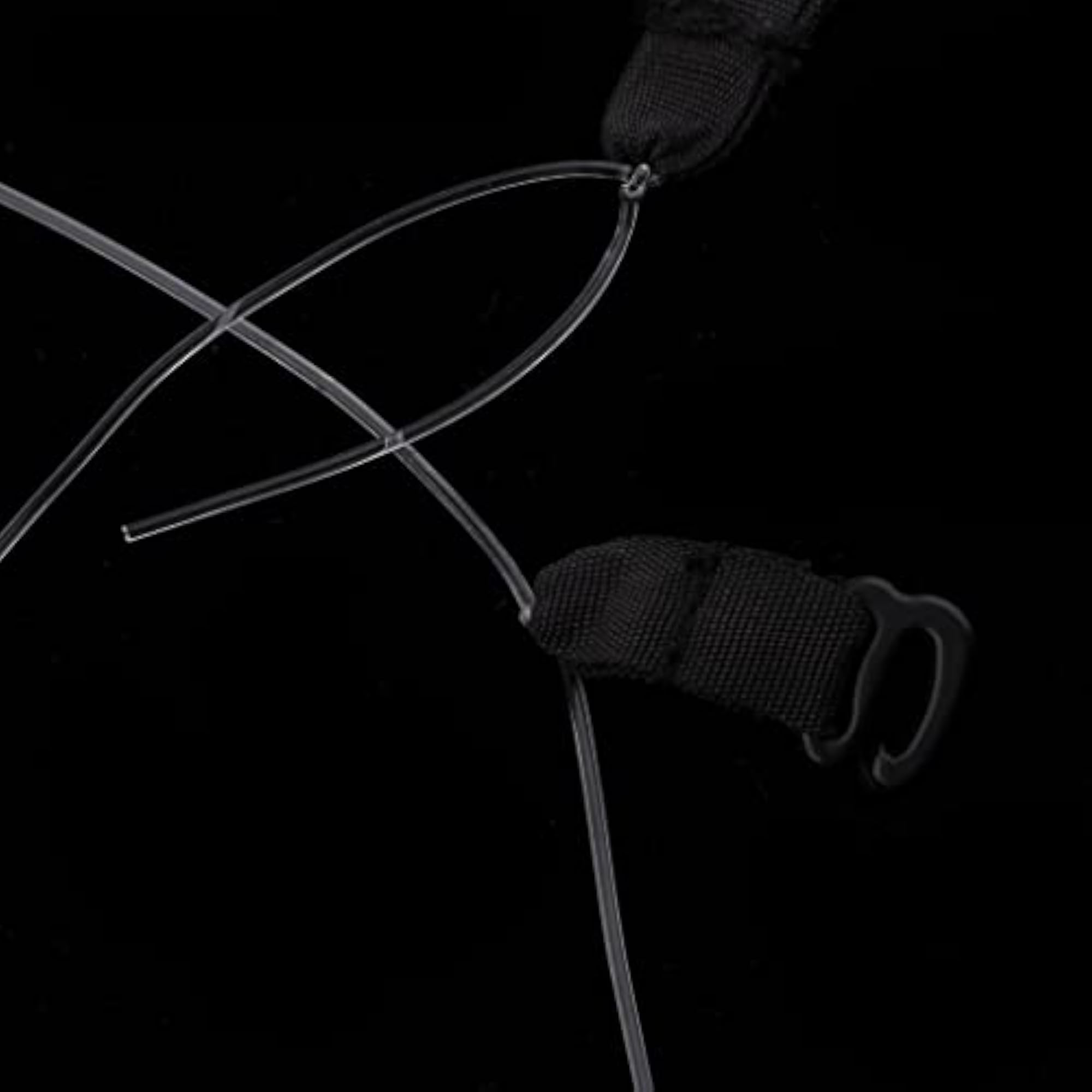3 Pairs Elastic Fish Line Nylon Wire with Hooks