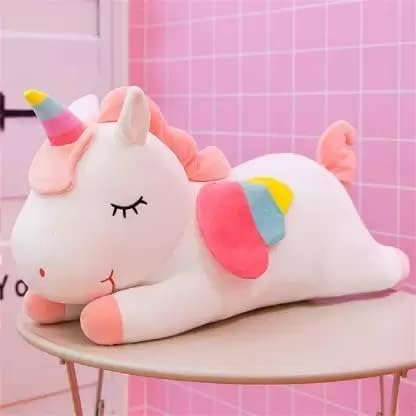Mahi Enterprise 2-in-1 Kids Makeup and Nail Art Pretend Play Set with Trolley – Multicolor Cosmetic Kit for Girls & Plush Wing Horn Teddy Bear Soft Toy for Boys and Girls 1