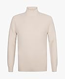  Profuomo Pullover Mock Neck Sand - M