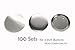 3 Inch Diameter 100 Pack Metal Round Buttons Parts - Metallic Badge Making Supplies
