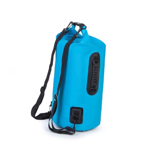 TOVINANNA Dry Bag PVC Multifunctional Bucket Bag for Outdoor Camping Swimming Rafting with Strap Includes Phone Pouch Black