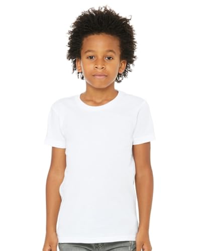 Image of Bella Canvas 3001Y Youth Jersey Short-Sleeve T-Shirt, Soft Cream, S