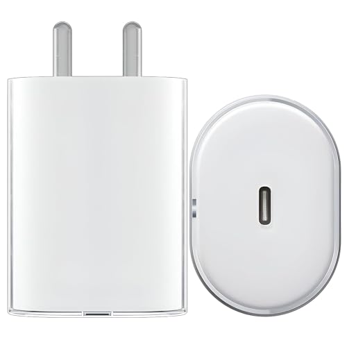 Image of 25w USB-C Fast Charging Adapter Compatible with Samsng Galaxy S20 Plus S20 Ultra Note 10 Plus Z Fold 3 Z Flip 4 A71 A51 - (Adapter) White