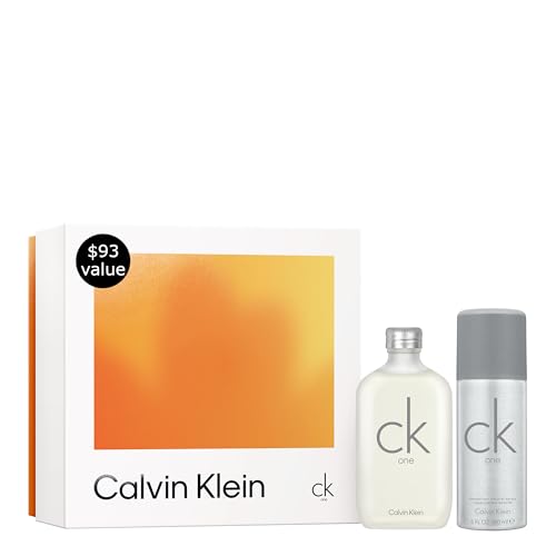 Calvin Klein CK One Eau de Toilette 2-Piece Gift Set ($93 Value) – 3.3 oz EDT & 5 oz Deodorant – With Notes of Green Tea – Long-Lasting Unisex Fragrance