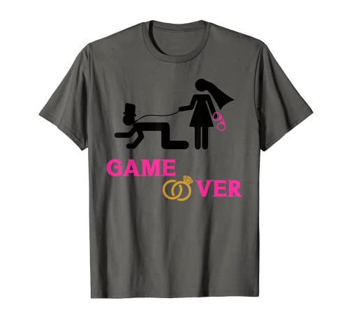 Game Over Jga despedida de soltero boda Camiseta