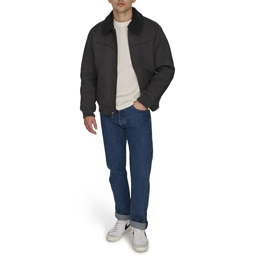 Levi's Men's Faux Shearling Western Bomber Jacket2