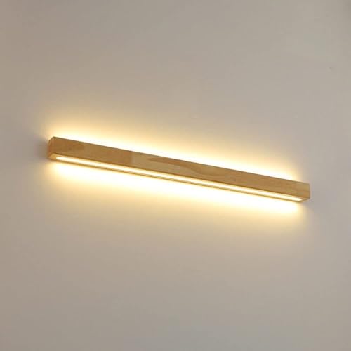 Lampe linéaire bois ZR98US pour éclairer le salon le couloir et le miroir de salle de bain