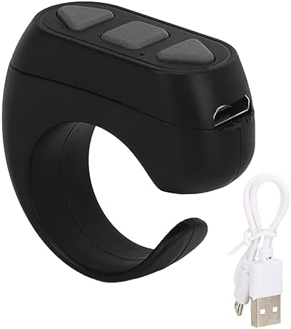 Télécommande Bluetooth TikTok Page Turner, Anneau De Défilement Clicker Pour Nouvel Appareil Photo, Enregistrement Vidéo, Obturateur, Bouton Selfie, Télécommande Au Doigt Pour