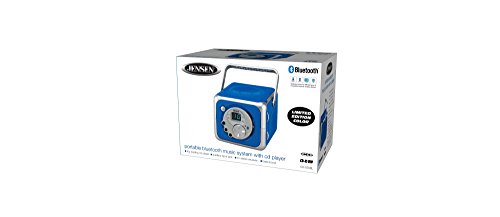 image for Jensen CD-555 Blue CD Bluetooth Boombox Portable Bluetooth Music Syste
