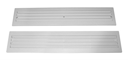 Badezimmer Lüftungsgitter Aus Kunststoff | Weiß, Maße 457x92 Mm | Für Türen Nach DIN 18017, Inkl. Schrauben