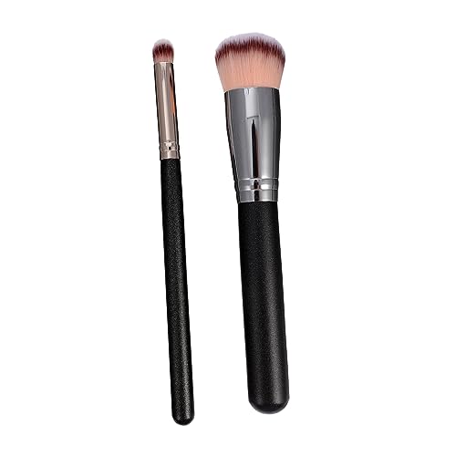 BESTYASH 2pcs Self Tanning Brush Synthetic Powder Makeup Foundation Brush for Even Application Face Hard to Reach Areas for Sunless Tanning Finish