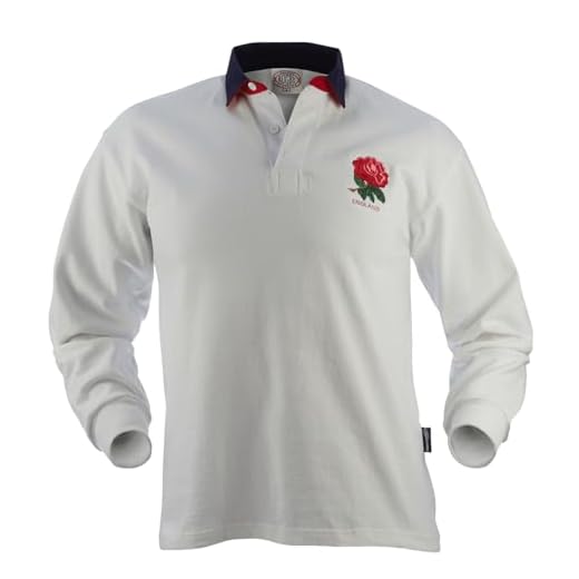 England Traditional Rugby Jersey (X-Large) White