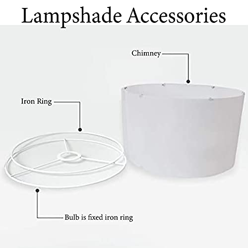 Chinese Style Floral Lamp Shade Cover Decor Living Room,Art Painting Flower Drum Cylinder Lampshades, Protect Eyes Light Cover 11.81 R X 8.26 H Inches(No Lamp) #TOP5