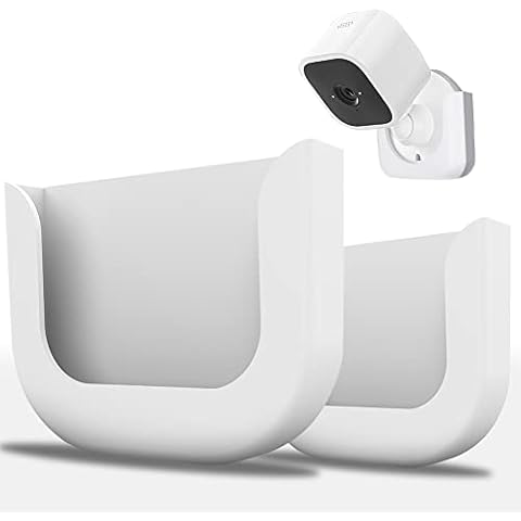 Fit for Blink Mini Camera, Window Mount with Strong Adhesive Tape Holder Stand Fits for Wall Mount Blink Mini Indoor Camera, Easy to Install, No Screws Bracket Stand,2 Pcs Cover