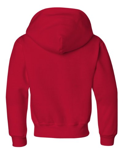 Sweat a capuche rouge enfant Jerzees XL pull molleton chaud - 6