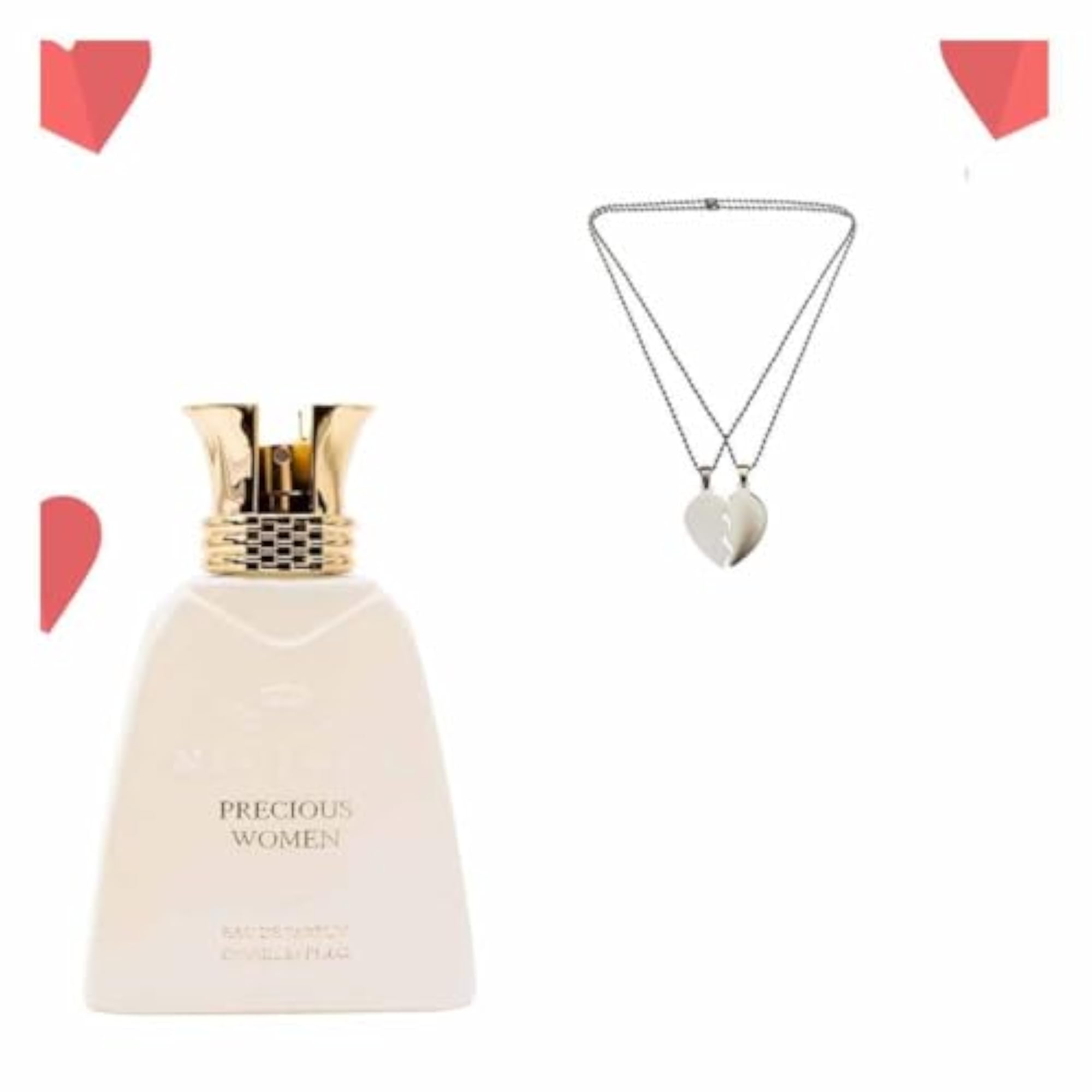Women's Premium Parfum Gift Set with Heart Pendant