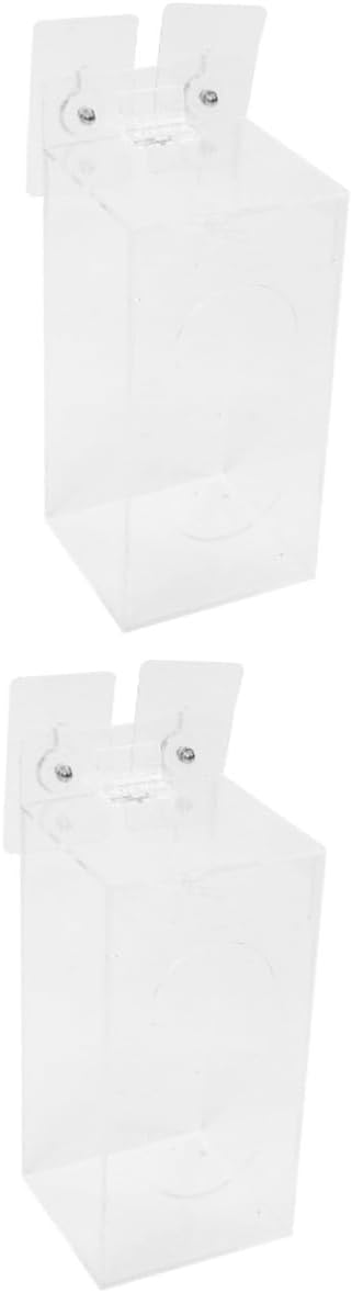 2pcs Wall-mounted Glove Dispenser Box Hole Organizer for Easy Access to Disposable Gloves Space-saving Storage for Home and Work