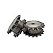 bexen Steel Motor Drive Gear 13/14/15/16/17/18Teeth 45# Steel Industrial Machinery False Double Row Drive Sprocket Gear (Size : 13 Teeth)