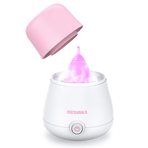Menstrual Cup Steamer Sterilizer, MESUNKA Menstrual Cup Cleaner for All Menstruation Cups, Kegel