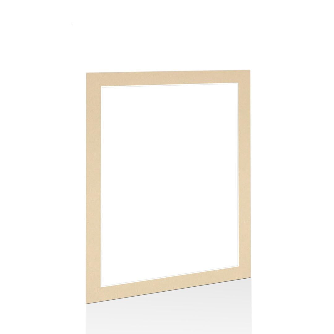 Procut Global 80x60cm Ivory Picture Mounts to Fit 70x50cm Aperture - Precision Cut Cardboard Photo Mount - Ideal for Frames, Prints, Artwork & Certificates - Sizes & Colours Available