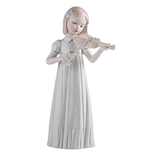 Amazon.co.jp: Remoteta ガーデニング 雑貨 バイオリンを弾く少女 置物  