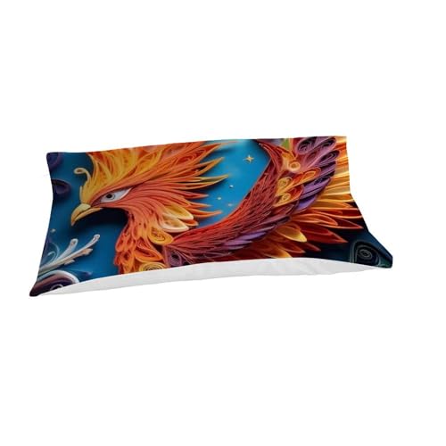Housse de couette single animaux flying microfibre avec fermeture éclair durable pour lit simple