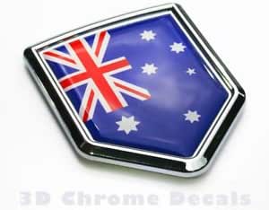 USA South Korea Flag Car Chrome American Emblem 3D Decal Sticker Badge Crest