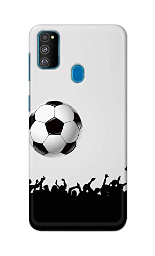 Image of Printed Hard Back Cover Case for Samsung Galaxy M30s Back Cover (Football Icon) -702
