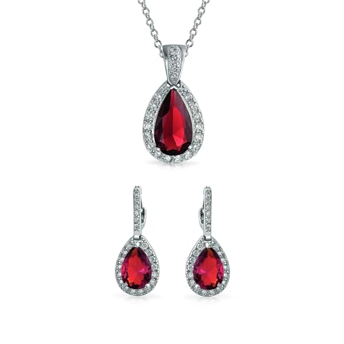 Colgante nupcial de pera de 15CT para deslumbrar en bodas galas y fiestas como dama de honor