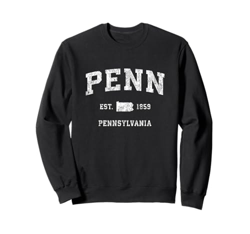 Penn Pennsylvania PA Vintage Athletic Sports Design Sweatshirt