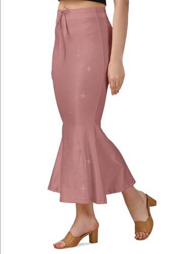 Image of Mehrang Stretchable Shimmer Saree Shapewear Petticoat for Women, Skirts for Women,Shape Wear Dress for Saree