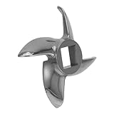 UKCOCO ユニバーサル肉挽き器交換刃 0.47インチ四角穴 ステンレス鋼クロスミートグラインダーブレード 48インチ直径カッター ソーセージ詰め付属品 電動 手動グラインダー工業用研磨ナイフアクセサリー キッチン用