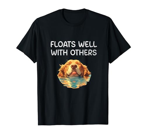 Floats Well With Others, Funny Summer Joke, Lazy Tubing T-Shirt