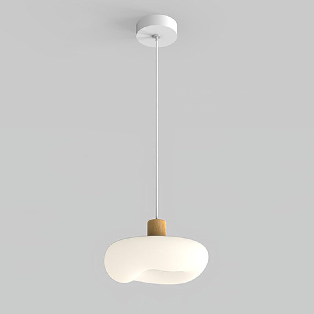 KXEcoLife led creative apple chandelier, Scandinavian warm cream wind for dining room light bedroom bedside lamp light,Single head