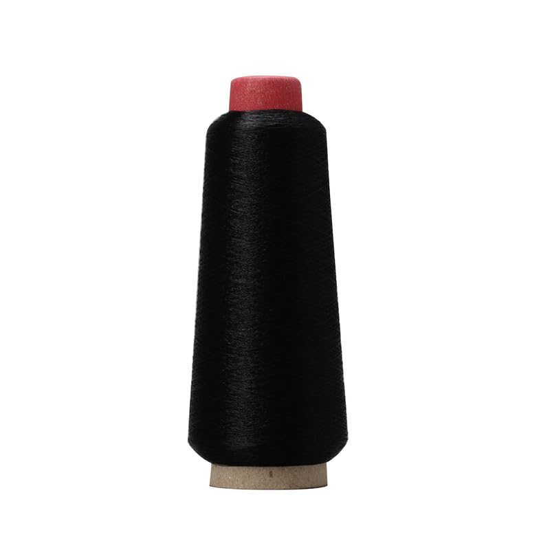 3200M Metallic Black Thread,Glitter Sewing Threads,Metallic Polyester EmbroideryThread for Sewing