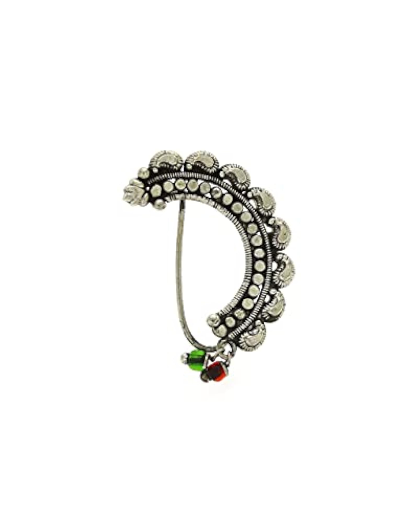 Oxidized Finish Maharashtrian Nath
