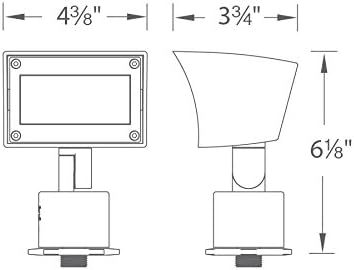 Miniatura 6 de WAC Iluminación de paisaje, luz de lavado de pared LED de 120 V voltaje de línea con control de brillo integral 3000 K blanco cálido LED incorporado