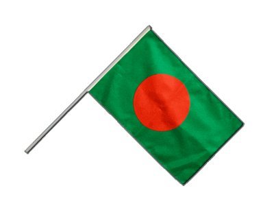 Drapeau Bangladesh 60x90cm avec hampe pour célébration culturelle et défilé