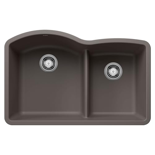 BLANCO 443102 Diamond 60/40 Low Divide Double Bowl Kitchen