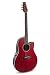 Applause AB24-2S Mid Depth Ruby Red Acoustic Guitar in Red Satin