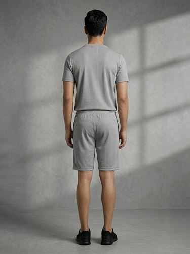Image of Dollar Men Co-Ord Set | Polyester Shorts + T-Shirt | Regular Fit, Quick Dry & Breathable | Gym, Casual & Sportswear | Pack of 1