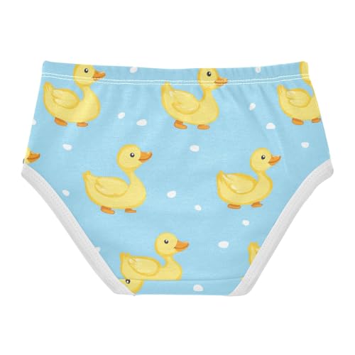 Wusikd Yellow Ducks Girls' Underwear Cotton Girls Briefs Soft Toddler Underwear 2T2