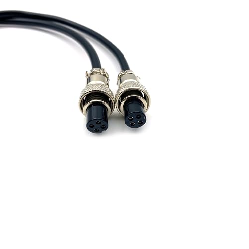 Cable doble hembra GX12 4 pines 3 metros miniatura 3