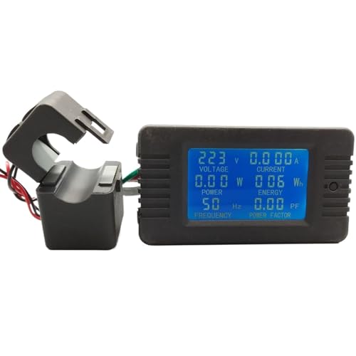 Voltmètre numérique AC 100A avec Split CT pour mesurer la puissance