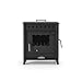 Prensa Stove - Estufa de Leña Mediana con Horno y Puerta Lateral VESUBIO 1 de 12,6 kW – ECODESIGN 2022 – Acero 4 mm – Salida Trasera Ø150 mm – Estilo Tradicional