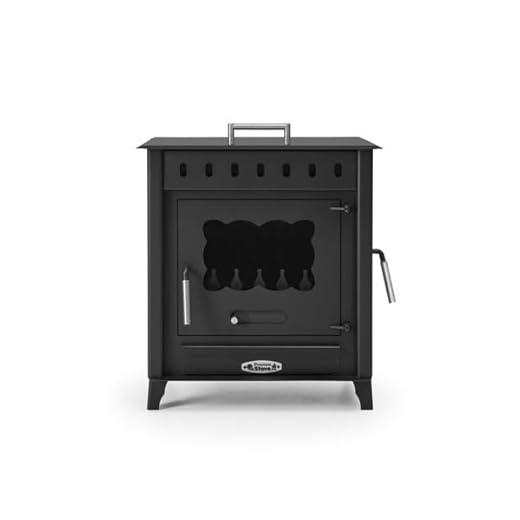 Prensa Stove - Estufa de Leña Mediana con Horno y Puerta Lateral VESUBIO 1 de 12,6 kW – ECODESIGN 2022 – Acero 4 mm – Salida Trasera Ø150 mm – Estilo Tradicional